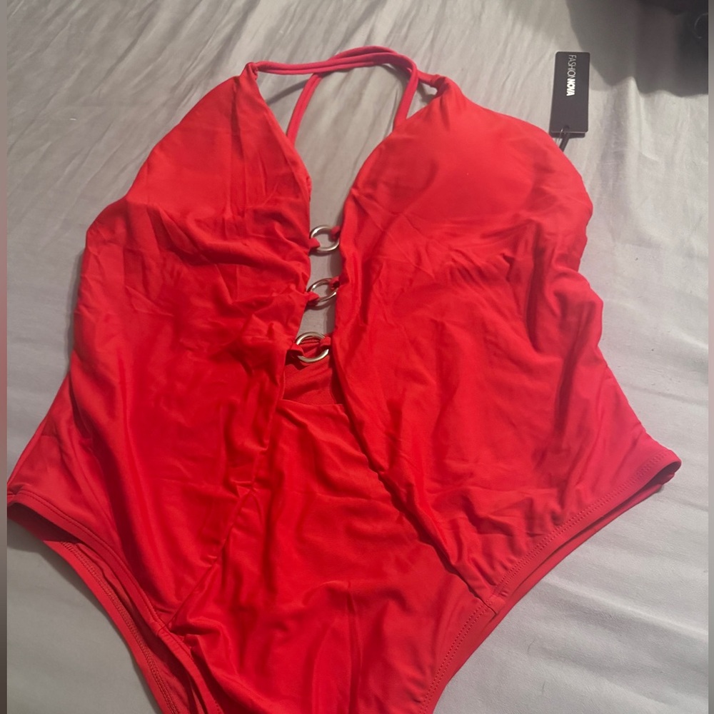 Red Fashion Nova Swimsuit